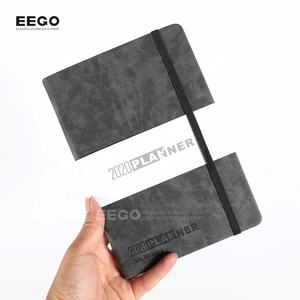 2024 femmes société Logo recyclé page vierge papier pointillé numéroté en cuir agenda planificateur avec bande de papier - Product Image 4