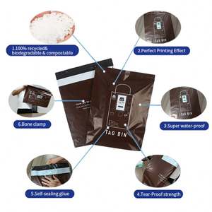 Sobres de Polietileno para Envíos, Bolsas de Embalaje de Plástico para Ropa, Bolsas de Polietileno Ecológicas Compostables y Bolsas de Correo con Impresión Personalizada - Product Image 6