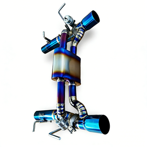 ท่อไอเสียไทเทเนียม <span class=keywords><strong>Ferrari</strong></span> <span class=keywords><strong>F8</strong></span> 3.9T ปี 2019-2023  ท่อไอเสียสมรรถนะสูง  ท่อไอเสียแบบ Cat-back สำหรับการปรับแต่งที่แข่งขันได้ - Product Image 4