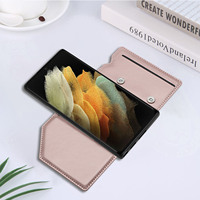 Nouvelle tendance avec fente pour cartes support de portefeuille en cuir PU étui arrière pour Redmi Note 11/12 Pro pour Redmi K40 pour Xiaomi 10/11