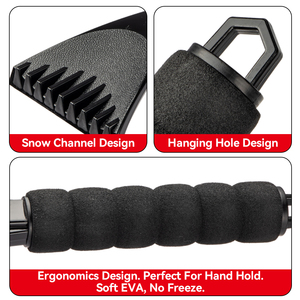 Chất lượng cao tùy chỉnh ABS PP nhựa cửa sổ xe Làm sạch làm sạch Băng <span class=keywords><strong>scraper</strong></span> xử lý ngắn vớ<span class=keywords><strong>i</strong></span> EVA - Product Image 6