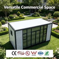 Abri à outils compact en kit avec mur perforé et porte verrouillable pour solution de rangement d'équipements de jardin