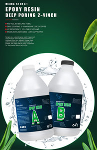 <span class=keywords><strong>Kit</strong></span> de résine époxy résistante aux <span class=keywords><strong>UV</strong></span> et sans danger pour les aliments, gallon, pour l'art, l'artisanat, le travail du bois, le moulage de tables de rivière, les adhésifs et les produits d'étanchéité - Product Image 5
