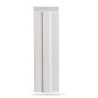 Moldura de puerta de madera y MDF con doble ranura, preimpregnada en blanco, para marco de puerta interior