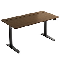 2023 Cadre de bureau assis-debout électrique personnalisable, réglage à un bouton, design métallique convertible, moteur unique réglable