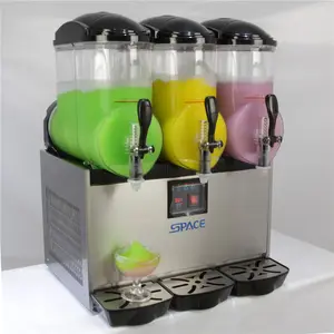 Uzay 3 kase ticari sıyırma makinesi Slushie makinesi 12L x 3 tankı paslanmaz çelik