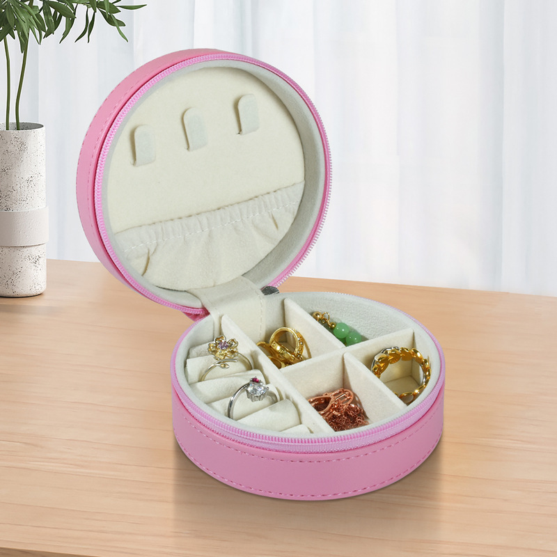 Pelle PU rotonda - rosa