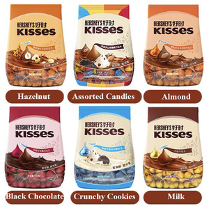 น้ําหยดอัลมอนด์นมช็อกโกแลต 500 กรัมสํานักงานขนมแฮปปี้ขนมขบเคี้ยวยอดนิยม - Product Image 2