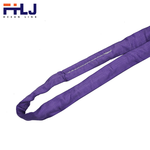 Sangle de levage ronde sans fin 100 % polyester orange, certifiée TUV CE GS EN1492-1, conforme ISO9001 - Product Image 4