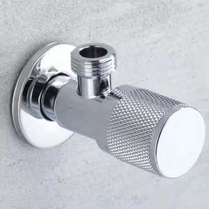 Robinet d'angle multifonctionnel en acier inoxydable chromé, design classique et unique, pour eau froide et chaude, accessoire de toilette, économiseur d'eau - Product Image 5