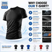 T-shirt en polyester à séchage rapide Joychuang, personnalisable par sublimation, avec logo imprimé par transfert thermique, t-shirt vierge pour logo personnalisé