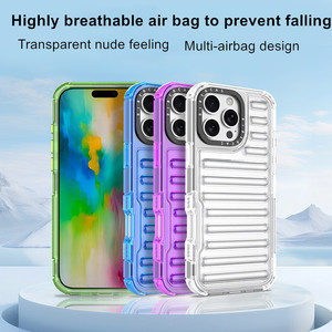 Custodia custodia per telefono in morbido TPU ad alta trasparenza con protezione di 360 gradi di lusso per <span class=keywords><strong>iPhone</strong></span> 16 Pro Max 15 14 13 12 17 aria - Product Image 2