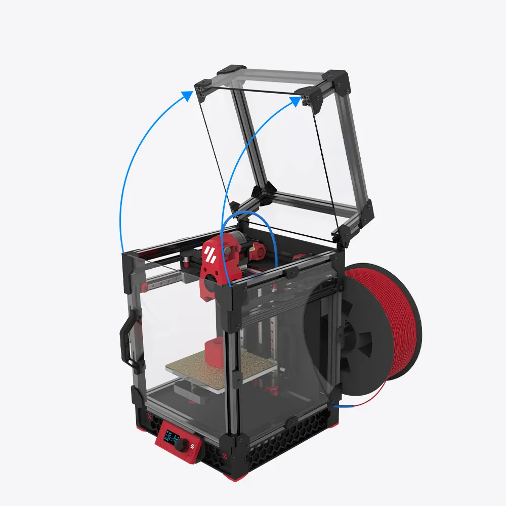 Fysdetc VORON 0.2 R1 PRO Corexy 3D Printer dengan katalis V2.0 Motherboard presisi tinggi ditingkatkan MINI Stealthburner