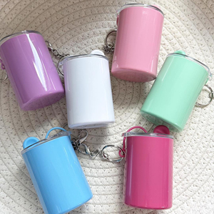 Mini 2oz & 3oz Stainless Steel Shot Tumbler Insulated Wine Tumbler with Lid and Straw for Home Use Sublimation - Product Image 2