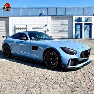 Lèvre avant Style P pour <span class=keywords><strong>Mercedes</strong></span> Benz Amg Gt <span class=keywords><strong>GTS</strong></span> 2015-2020 Matériau en fibre de carbone Bon ajustement Kit de carrosserie Pare-chocs avant Lip Facelift - Product Image 5
