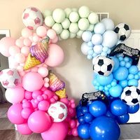 Vente en gros de 6 ballons géants en aluminium de 22 pouces en forme de ballon de football, ballons à l'hélium 4D pour les fêtes d'anniversaire, décorations sur le thème du sport