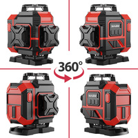 Niveau laser auto-nivelant 360 4D 16 lignes pour la construction intérieure/extérieure