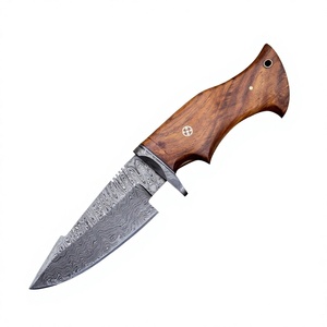 Couteau de chasse OEM avec lame à pointe tombante et manche texturé pour équipement de camping et utilisation en chasse - Product Image 1