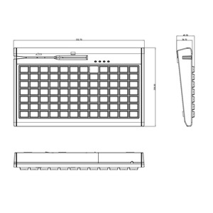 Teclado POS Programable al por Mayor de Fábrica con Interruptores Cherry MX, Compatible con Configuraciones de Código Multinacional, Tipo Canal Supermercado - Product Image 5
