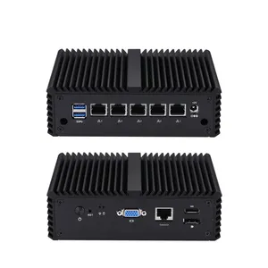 Qotom 12-го поколения Celeron J6412 3 порта дисплея настольный компьютер 5 I226-V 2,5 гигабит LAN мягкая маршрутизация LAN брандмауэр сервер мини шт
