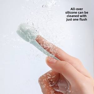 Handheld <b>Silicone</b> Nose Brush with Small Gloves Facial Cleanser and Blackhead Massage <b>Tool</b> Blackhead Pores Cleaning <b>Tool</b> - Product Image 4