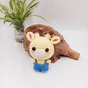 Colgante <span class=keywords><strong>de</strong></span> muñeco <span class=keywords><strong>de</strong></span> lana <span class=keywords><strong>de</strong></span> ganchillo con diseño <span class=keywords><strong>de</strong></span> dibujos animados creativo, llavero <span class=keywords><strong>de</strong></span> animal tejido a mano, colgante para bolso, decoración colgante - Product Image 5