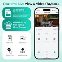 New Camera 2K HD Indoor/Outdoor Wi-Fi Smart Home Security Camera with Ai Detection 2-Way Audio Waterproof Battery Camera
