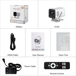 Mini-<span class=keywords><strong>projecteur</strong></span> LED LCD OEM/ODM 170 ANSI avec correction trapézoïdale automatique haut/bas, manuelle gauche/droite, courte focale, Android 13, portable - Product Image 6