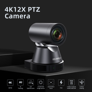 Cámara FEELWORLD 4K12X 4K PTZ con seguimiento automático AI Zoom óptico 12X HDMI USB3.0 IP Stream para clases educativas en línea - Product Image 2
