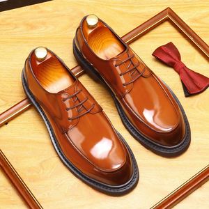 2025 Top Quality Luxury Custom Luxury Cow Leather Chunky Casual Dress Business chelsea Ankle Men's <b>Boots</b> Shoes - Product Image 3
