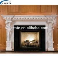 Cheminée de foyer chaud en marbre pour marbre, manteau décoratif
