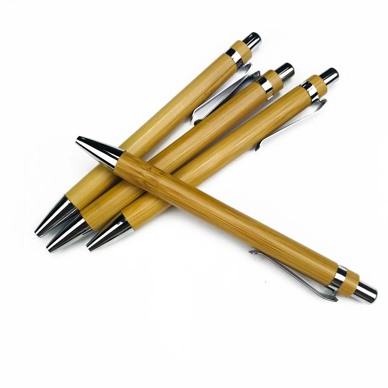 Pena Pensil Mekanis Bambu Daur Ulang, Pena Bolpoin Kayu