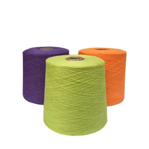 Lot Stock Sustainable And Anti-Pilling Recycled Polyester Yarn For Knitting And Weaving