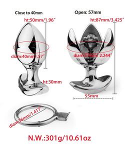 Brinquedo Erótico Adulto: <span class=keywords><strong>Plug</strong></span> Anal e Dilatador com Trava Oculta e Função de Abertura/Fechamento - Modelo de Metal Divertido 000 - Product Image 2