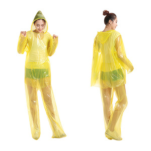 Poncho Impermeabile per Parco Acquatico, Giacca Antipioggia per Ciclismo, Tuta Antipioggia Monouso, Pantaloni per Viaggi e Rafting, Copertura Completa del Corpo - Product Image 4