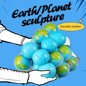 Bonbons Vente en gros Marque privée Personnalisée Halal 3D Planet Gummies Ball Blue Earth Jelly Bonbons avec confiture de fruits Jouet de bonbons pour enfants - Product Image 4