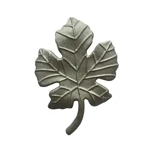 Hojas de hierro forjado, flores fundidas y hojas en puerta de acero, accesorios decorativos de Metal para exteriores - Product Image 1