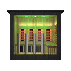 Sauna Esterna Personalizzata per 2 Persone con Terapia a Luce Rossa e Bagno Turco - Product Image 3