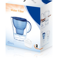 Rapide/grand débit 3.5L en plastique purificateur d'eau pichet bouteille matériaux de qualité alimentaire sans BPA