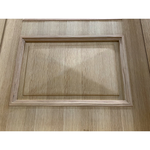 Gỗ sồi trắng Veneer gỗ cong cửa nội thất cho hành lang nhà bếp cửa MDF với bề mặt hoàn thiện cửa sổ kính rãnh cho nhà ở - Product Image 6