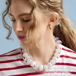 Modische Böhmische Bunte Acryl-Harz Perlenketten Handgefertigte Damen Sommer Strand Urlaub Schmuck Halsketten-Sets Großhandel - Product Image 2