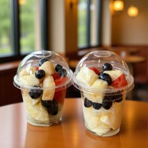 Vasos de Plástico Transparente de 6 oz y 90 mm de Diámetro para Café Helado, Té y Smoothies, Desechables, Ecológicos, Personalizados de Fábrica con Logotipo Personalizado - Product Image 1