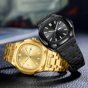 Montre à quartz carrée de marque de luxe originale, étanche, lumineuse, montre-bracelet pour homme, acier inoxydable de qualité supérieure, montre unisexe - Product Image 4