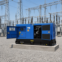 100kVA Geräuscharmes Dieselaggregat mit DSE-Controller Kupfer-Wechselstromgenerator Notstromversorgung für Einkaufszentren