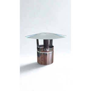 Tapa de chimenea de acero galvanizado tipo inserto, cubierta fija para chimeneas de techo - Product Image 1