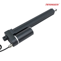 Actionneur linéaire électrique à courant continu à balais 12/24V, course 800mm, robuste, 3500N, capacité de charge 32 pouces/770LBS, mini-actionneur (10mm/s 12V Permanent)