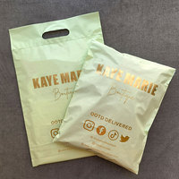 Sacs d'expédition en polyéthylène auto-adhésifs avec poignées, logo personnalisé, impression personnalisée, sacs d'expédition personnalisés, pochette de transport en plastique