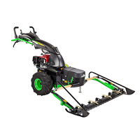 Tondeuse à barre de coupe EUROSYSTEMS Scythe Mower Machine P130 EVO avec moteur Briggs & Stratton, barre de coupe de 140 cm, tondeuse à essence, tondeuse à barre de coupe