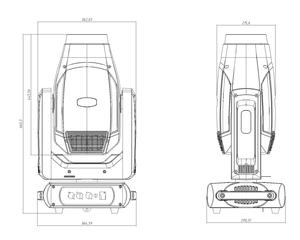 Projecteur de scène à tête mobile LED CMY 3-en-1 (Beam/Spot/Wash) haute luminosité 500W, contrôle RDM DMX512, IP33, dimmable pour mariages et événements - Product Image 5