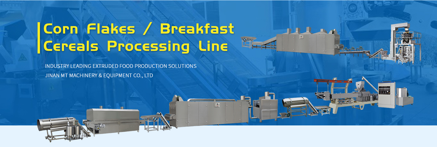 Puff Corn Flake Making Machine Large Capacity 500 - 1000 Kg/H